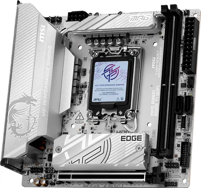 Материнська плата MSI MPG B860I EDGE TI WIFI - Фото 2 Материнська плата MSI MPG B860I EDGE TI WIFI - зображення 2