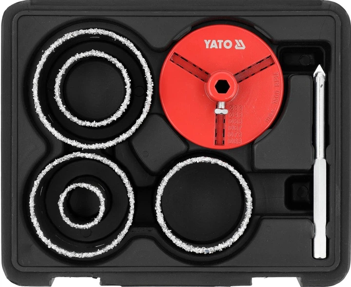 Zestaw otwornic wolframowych YATO 33-83 mm 7 szt (YT-43920) - obraz 2