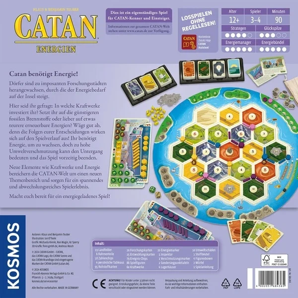 Настільна гра Kosmos Catan Energien 684365 (4002051684365) - зображення 2