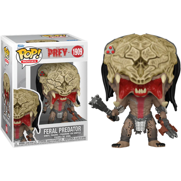Фігурка Дикий Хижак — Funko Pop! MOVIES: PREY — FERAL PREDATOR #1909 - Фото 2 Фігурка Дикий Хижак — Funko Pop! MOVIES: PREY — FERAL PREDATOR #1909 - зображення 2