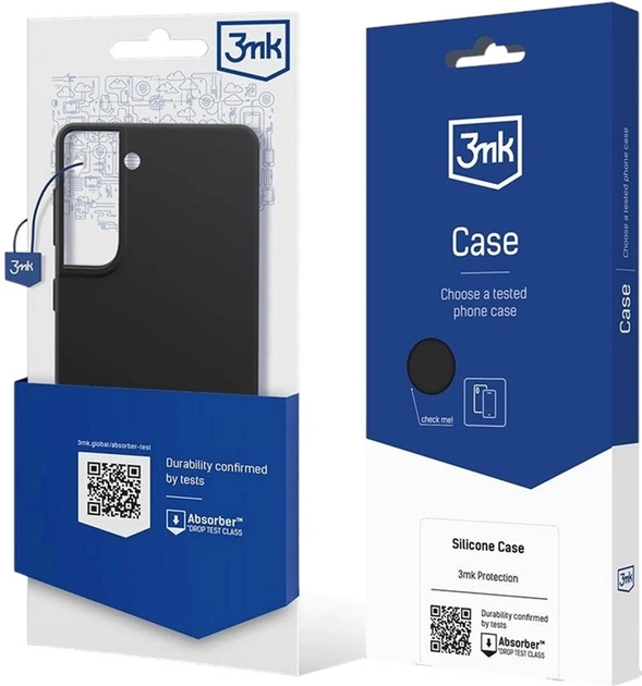 Панель 3mk Silicone Case для Samsung Galaxy S22+ 5G Black (5903108499200) - зображення 2