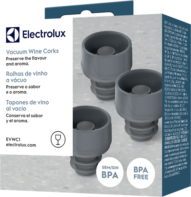 Вакуумна пробка для вина Electrolux EVWC1 3 шт - зображення 2