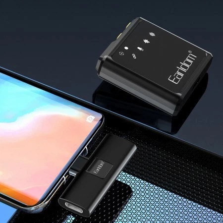 Бездротовий петличний мікрофон Earldom ET-MC9L Lightning для iPhone з шумозаглушенням (786310) - изображение 2