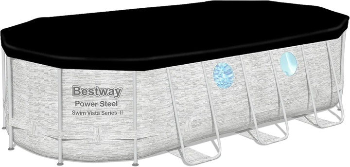 Каркасный бассейн Bestway 56716 Размер 549х274х122 см Steel Pro Max фильтр-насос,лестница,тент - изображение 9