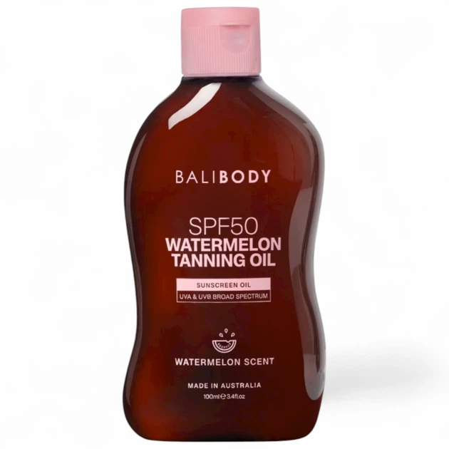 Масло для загара Арбуз Bali Body Watermelon Tanning Oil SPF50 100 мл - Фото 1 Масло для загара Арбуз Bali Body Watermelon Tanning Oil SPF50 100 мл - изображение 1
