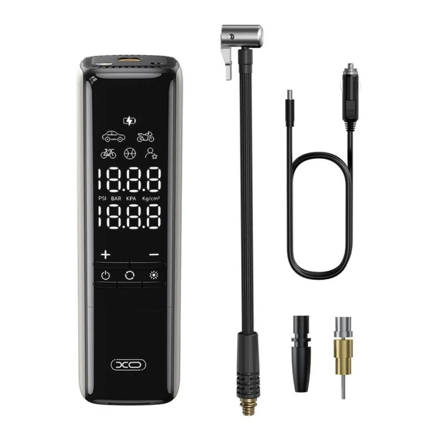 Автомобильный компрессор XO CZ017, 120W, 12V, 3m, Черный - изображение 4
