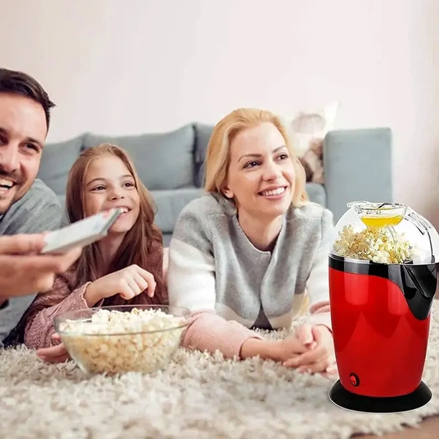 Апарат для попкорну 1200Вт 220В червоний Popcorn Maker MA-6 для виготовлення попкорну - Фото 6 Апарат для попкорну 1200Вт 220В червоний Popcorn Maker MA-6 для виготовлення попкорну - зображення 6