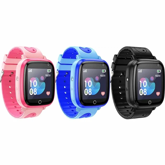 Дитячий смарт-годинник HOCO Y100 Рожевий GPS SIM-карта сенсорний екран 1.44 дюйма крокомір будильник IP67 - зображення 5