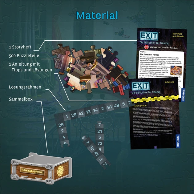 Puzzle Kosmos Biblioteka marzeń 500 elementów 684471 (4002051684471) - obraz 3