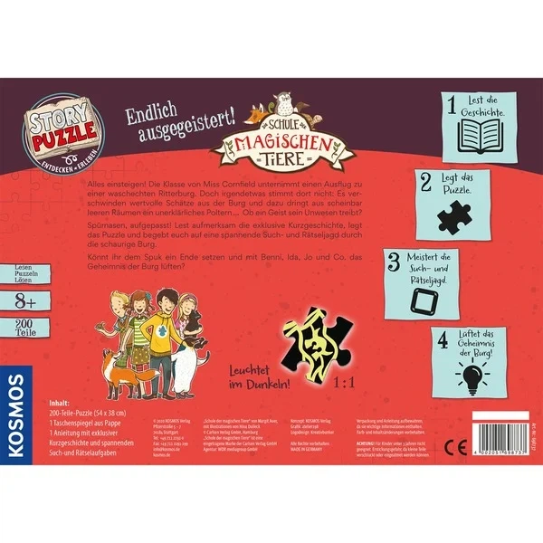 Puzzle Kosmos Szkoła Magicznych Zwierząt 54 x 38 cm 200 elementów 698737 (4002051698737) - obraz 2