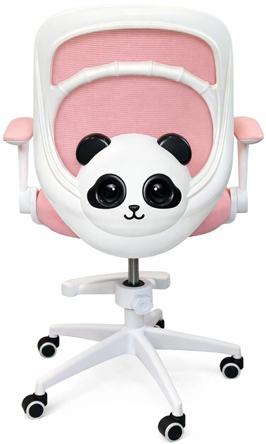 Кресло вращающееся детское с подставкой для ног PERFECT KIDS PANDA PINK Perfect Home Розовый - изображение 5