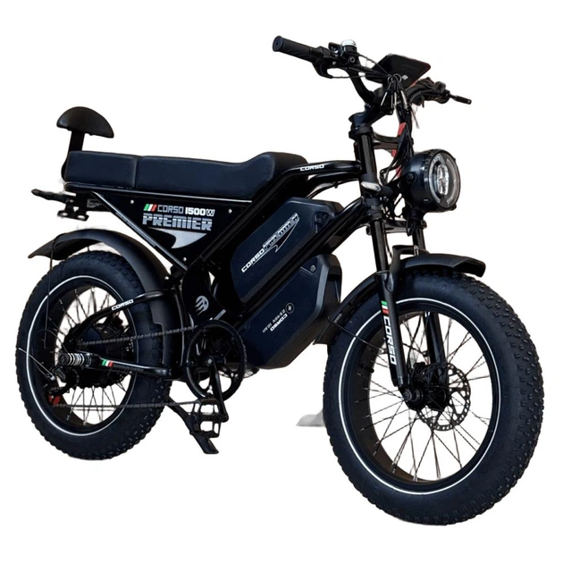 Електрофетбайк Corso «Premier» 20" дюймів PR-96150 (1) рама сталева, двигун 1500W, 2 акумулятори 2х48V18AH, у коробці - Фото 4 Електрофетбайк Corso «Premier» 20" дюймів PR-96150 (1) рама сталева, двигун 1500W, 2 акумулятори 2х48V18AH, у коробці - изображение 4