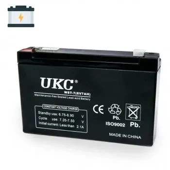Аккумуляторная батарея для УПСа, фонарей, мототехники 6V 10Ah AGM UKC WST-10 151х95х65 гелеобразная, черная - Фото 3 Аккумуляторная батарея для УПСа, фонарей, мототехники 6V 10Ah AGM UKC WST-10 151х95х65 гелеобразная, черная - изображение 3