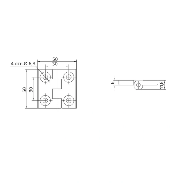 Завіса RZ H1050,1,2,1 50х50 Чорний (00058794) - изображение 3