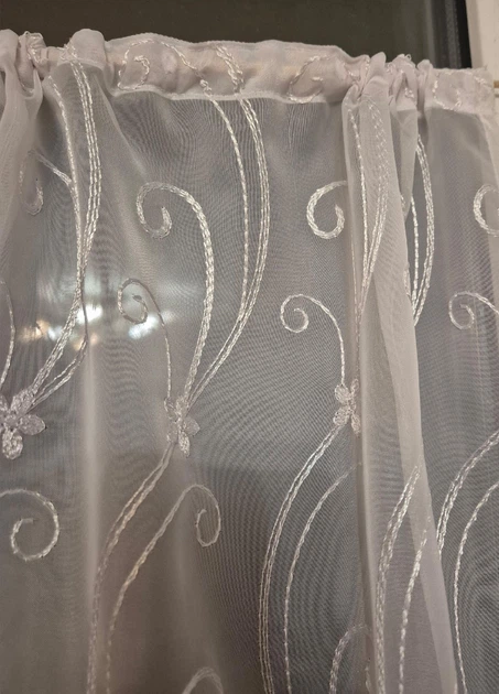 Комплект занавесок 220х110см на створку окна Firanka Damask 4шт кремовый и молочный (11_2ф) - Фото 5 Комплект занавесок 220х110см на створку окна Firanka Damask 4шт кремовый и молочный (11_2ф) - изображение 5