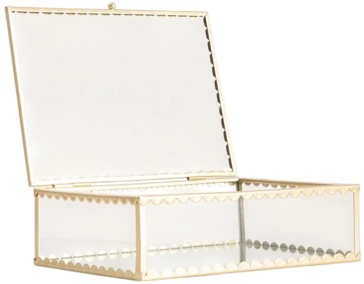 Шкатулка для прикрас Homla Grazia золотиста 18x13x5,5 см (5906496752544) - зображення 1