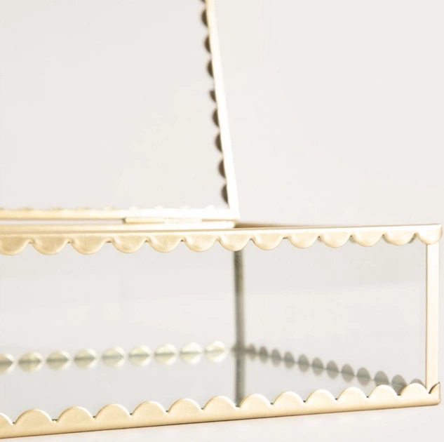 Шкатулка для прикрас Homla Grazia золотиста 18x13x5,5 см (5906496752544) - зображення 3