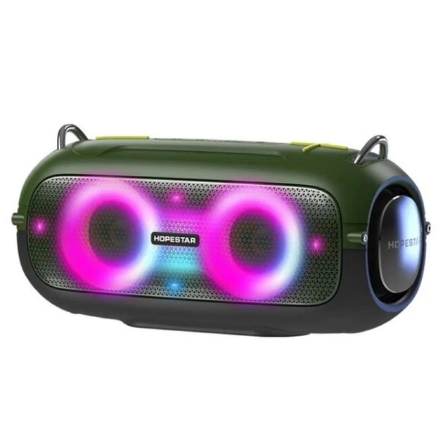 Портативная беспроводная Bluetooth колонка Hopestar A41 party |BT5.3, 16Вт, TWS, AUX/TF/USB, 6h, IPX5| Green - Фото 12 Портативная беспроводная Bluetooth колонка Hopestar A41 party |BT5.3, 16Вт, TWS, AUX/TF/USB, 6h, IPX5| Green - изображение 12