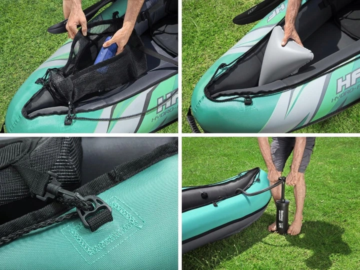 Надувний каяк на 2 особи Ventura Bestway 65052 Pump Paddle Bag МОДЕЛЬ 2025 - Фото 6 Надувний каяк на 2 особи Ventura Bestway 65052 Pump Paddle Bag МОДЕЛЬ 2025 - изображение 6