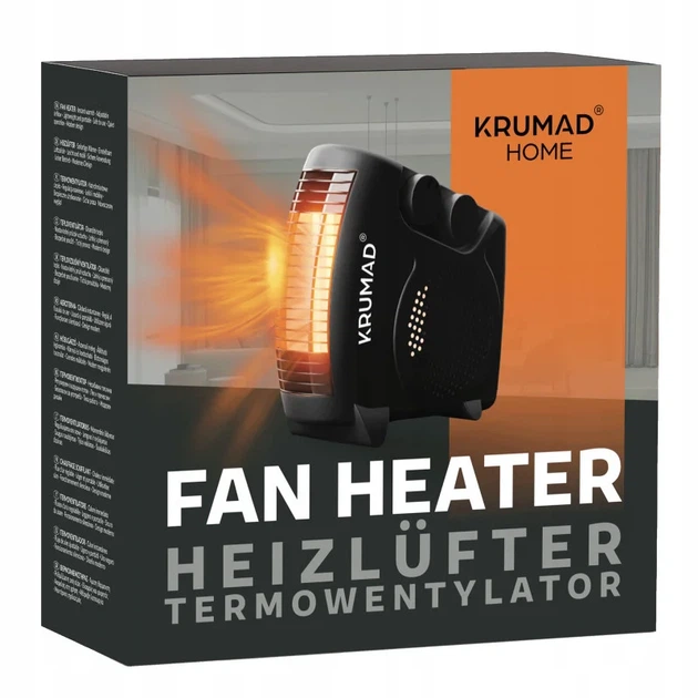Обігрівач електричний тепловентилятор KRUMAD KMD145 2000 Вт - зображення 9
