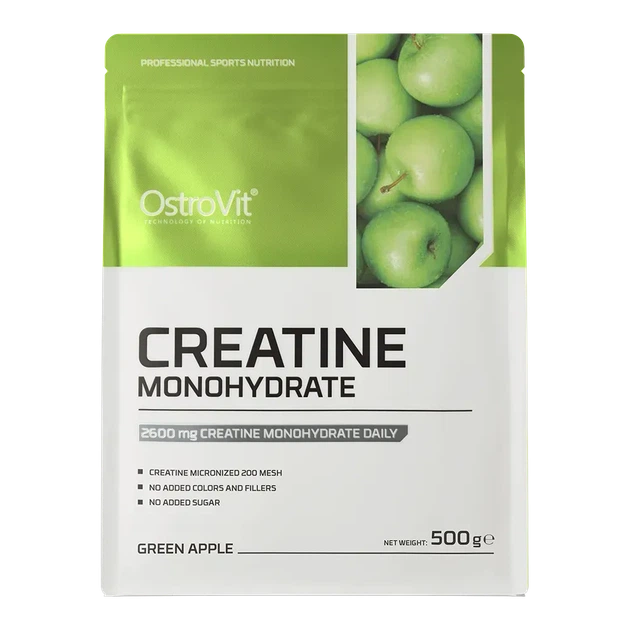 Креатин моногидрат OstroVit Creatine Monohydrate 500 г Яблоко - изображение 2