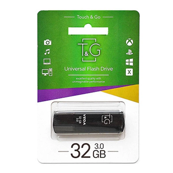 USB Flash T&G Vega 121, 32 Гб., Чорний - 214133 - зображення 2