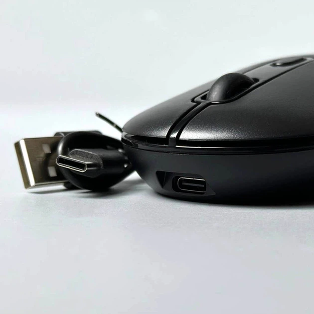 Беспроводная мышь Jedel WD133, BT5.0, 2.4G, 800-1600DPI, 400mAh, black - изображение 5