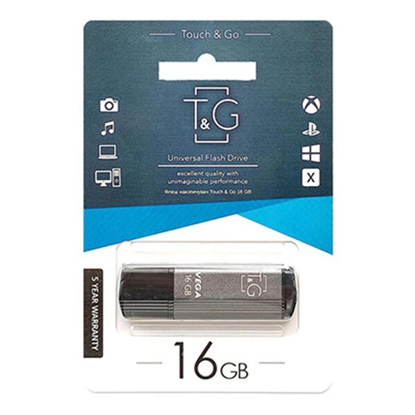 USB Flash T&G Vega 121, 16 Гб., Сірий - 214129 - Фото 2 USB Flash T&G Vega 121, 16 Гб., Сірий - 214129 - зображення 2