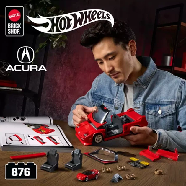 Машинка-конструктор Hot Wheels Brick Shop Elite Acura NSX 876