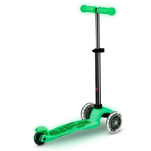 Самокат Micro Mini Deluxe Glow LED ледяной лайм (MMD216) - изображение 3