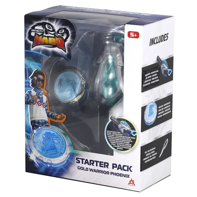 Дзиґа Infinity Nado VI Starter Pack Золотий Воїн Фенікс (EU654113) - зображення 11
