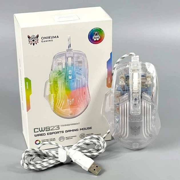 Мышь Onikuma CW923 Fantasy Color, Прозрачный - 673865 - изображение 11