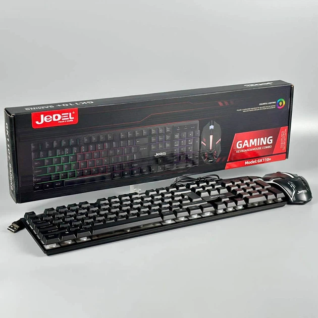 Клавиатура и мышь Jedel GK110+ Gaming, Черный - 657457 - изображение 8