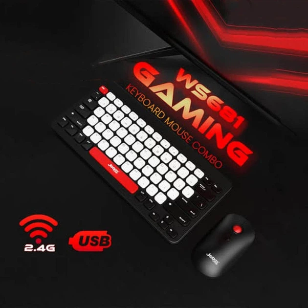 Клавиатура и мышь Jedel WS681 Mini, Черный - 597917 - изображение 8