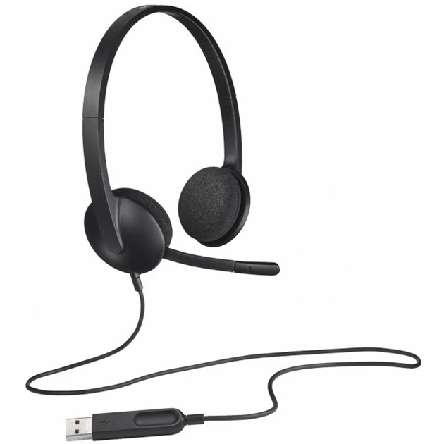 Наушники Logitech H340, С микрофоном, Черный - 368816 - изображение 5