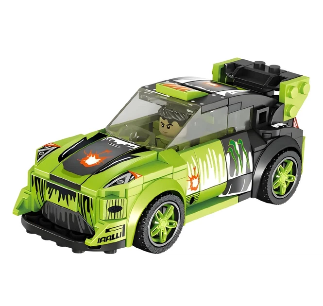 Детский конструктор Racing car 3 в 1 зеленый, 218 деталей (661003D) - изображение 3