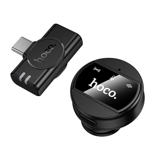 Микрофон беспроводной петличный Hoco L21 Type-C Charm wireless microphone Черный - изображение 4