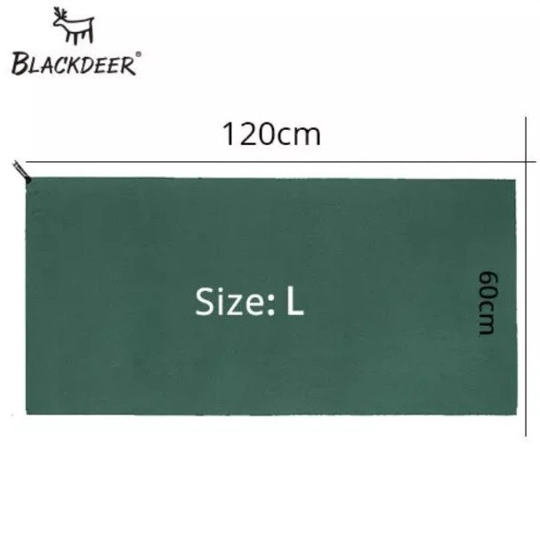 Туристическое полотенце из микрофибры BLACKDEER 120 х 60 см для спорта похода туризма кемпинга спорта Green - Фото 6 Туристическое полотенце из микрофибры BLACKDEER 120 х 60 см для спорта похода туризма кемпинга спорта Green - изображение 6