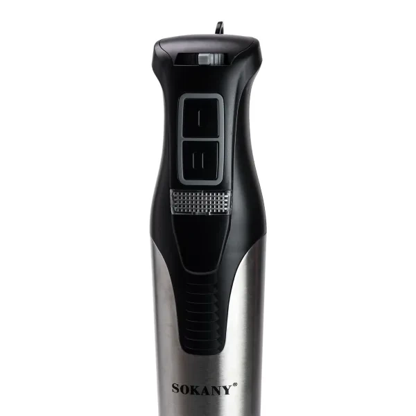 Блендер погружной ручной SOKANY SK-758-4 с 2 насадками, сталь - изображение 5