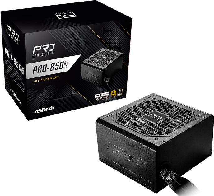 Блок питания Asrock PRO PRO-850G - Фото 1 Блок питания Asrock PRO PRO-850G - изображение 1