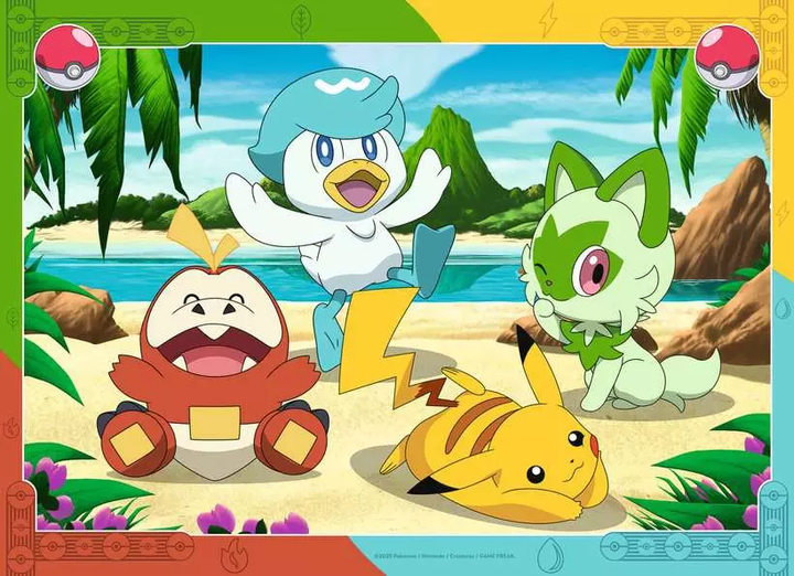 Пазл Ravensburger Pokemon набір 4 x 100 елементів 12004286 (4005555042860) - зображення 6