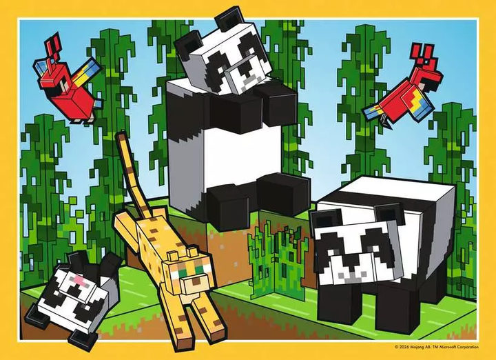 Zestaw puzzli Ravensburger Minecraft 4 x 100 elementów 12004290 (4005555042907) - obraz 5