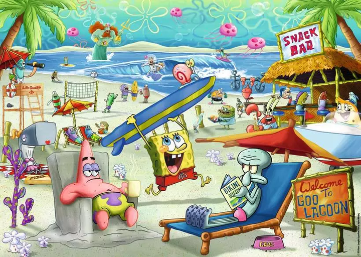 Пазл Ravensburger SpongeBob SquarePants 1000 елементів 12001822 (4005555018223) - зображення 2