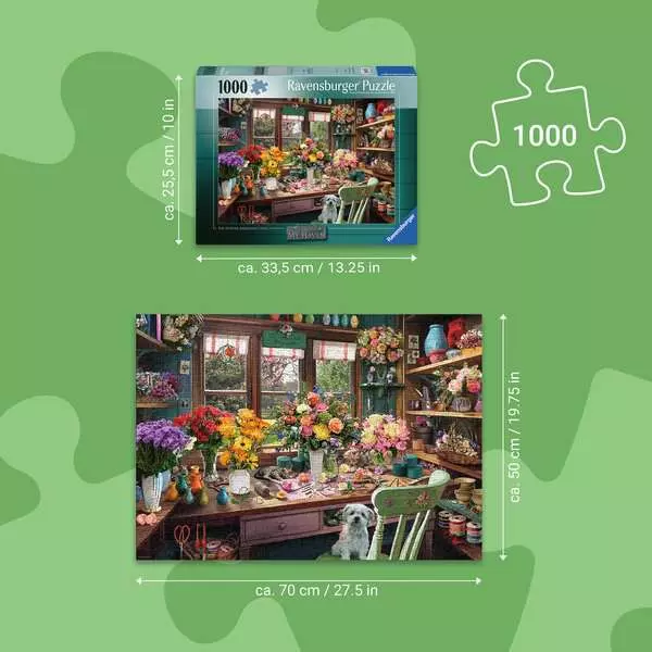 Пазл Ravensburger Квітковий магазин 1000 елементів 12001722 (4005555017226) - зображення 3