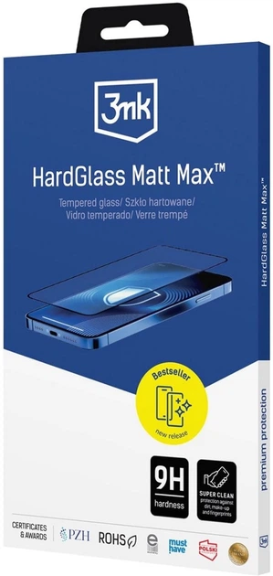 Захисне скло 3MK HardGlass Matt Max для Apple iPhone 17 Pro (5903108679985) - зображення 2