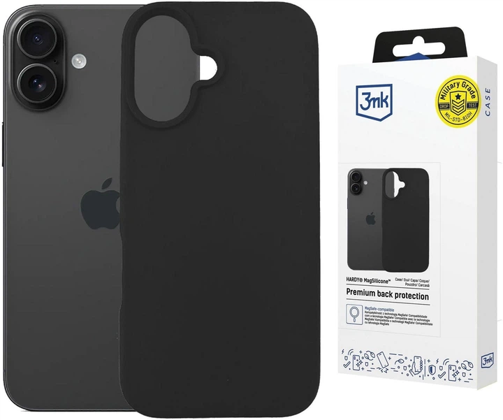 Панель 3MK Hardy MagSilicone для Apple iPhone 16 Graphite (5903108661447) - зображення 2