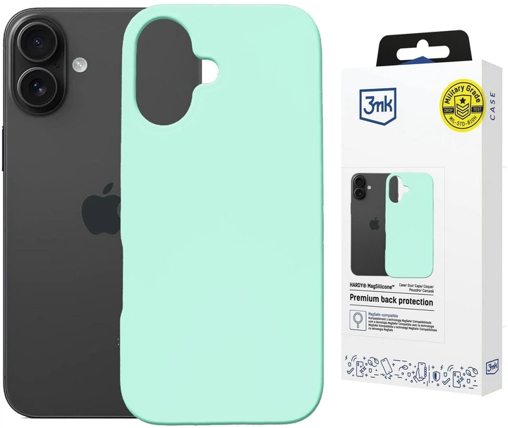Панель 3MK Hardy MagSilicone для Apple iPhone 16 Sea blue (5903108661980) - зображення 2