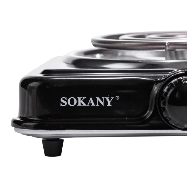 Електроплита настільна Sokany SK-5111 спіральна 1 конфорка 1000 Вт з термостатом (107-163-SK-5111) - зображення 4
