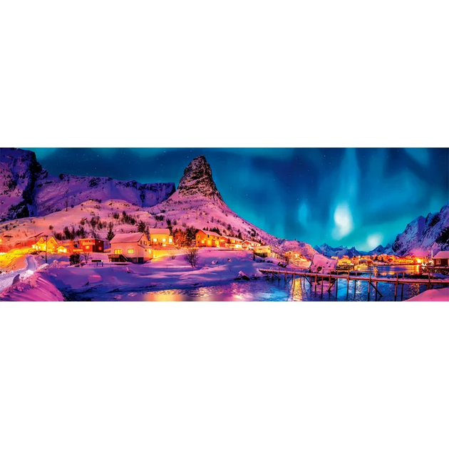 Пазл Clementoni: High Quality Collection — Colorful Night over Lofoten / Барвиста ніч над Лофотенськими островами (1000 елементів) — 39870 - зображення 3