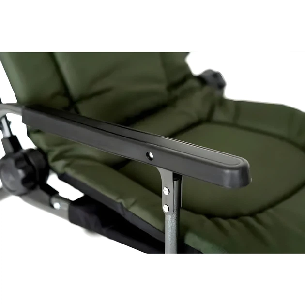 Крісло коропове Elektrostatyk F5R ST/P зі столиком і тримачем вудки рибальський стілець з підлокітниками фідерне крісло туристичне з регульованою спинкою - зображення 8